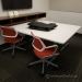 Steelcase White Media Conference Table w/ Power and Data Grommet